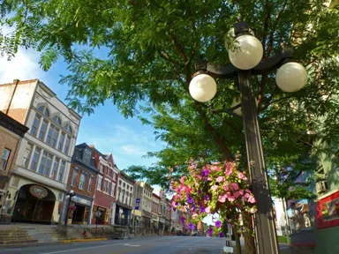 Main street with Lamp Post
